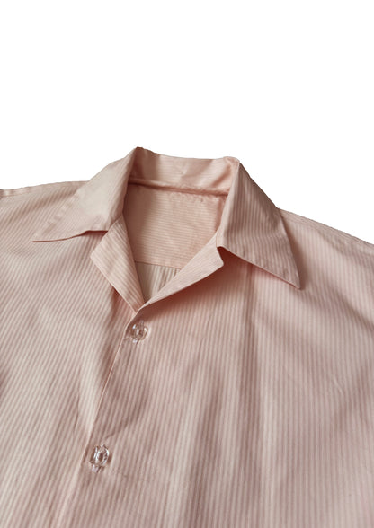 SHORT COTTON PEACH STRIPES PIJAMAS