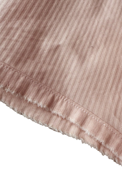 SHORT COTTON PEACH STRIPES PIJAMAS