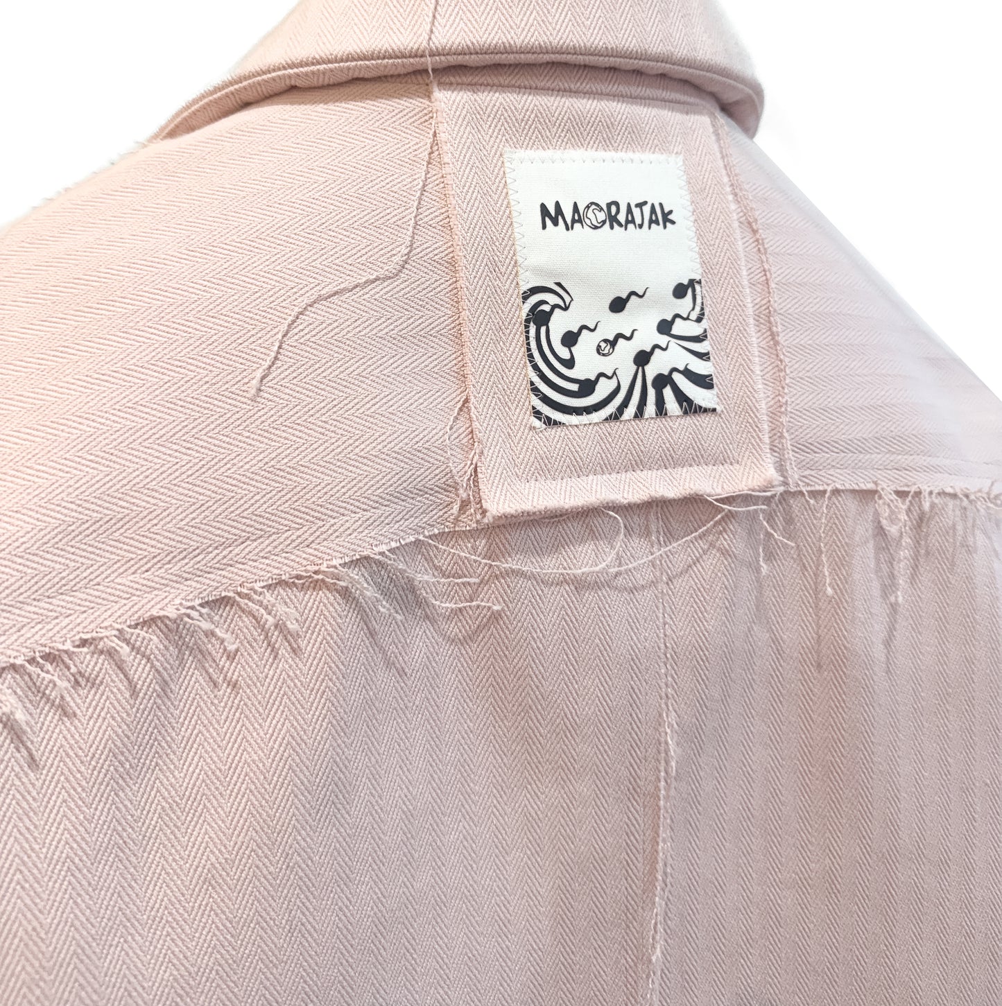 Cotton Pink Overshirt Puffer Jacket