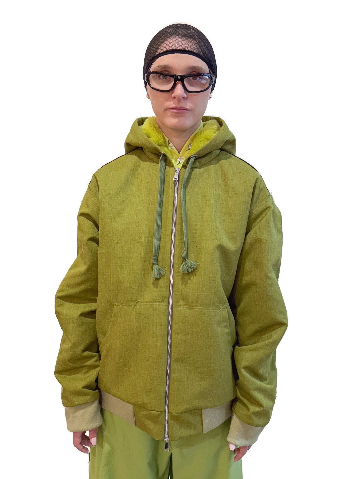 Shantung Hoodie Jacket