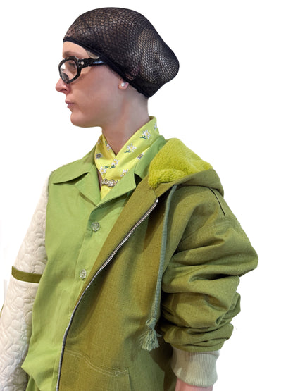 Shantung Hoodie Jacket